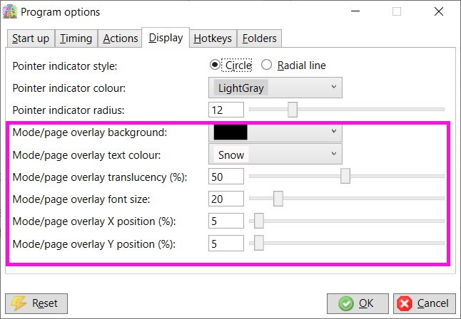 Mode/page overlay – Alt Controller