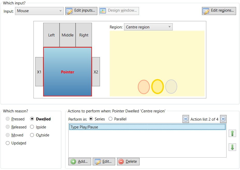 Example mouse mapping